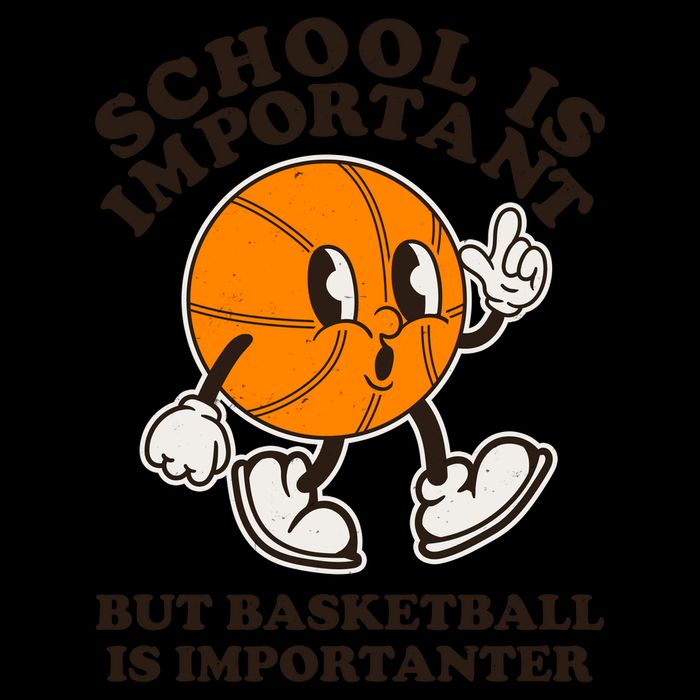 Funny Retro School Is Important But Basketball Is Importanter Mug