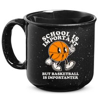 Funny Retro School Is Important But Basketball Is Importanter 15oz Campfire Ceramic Mug