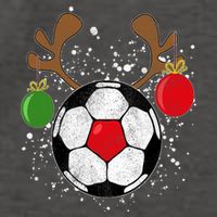 Funny Reindeer Soccer Christmas Rednose Pajama Vector Backpack