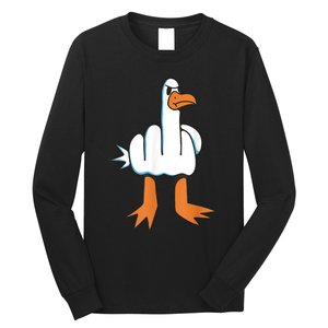 Funny Rude Seagull Long Sleeve Shirt