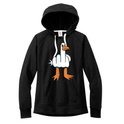 Funny Rude Seagull Women's Fleece Hoodie