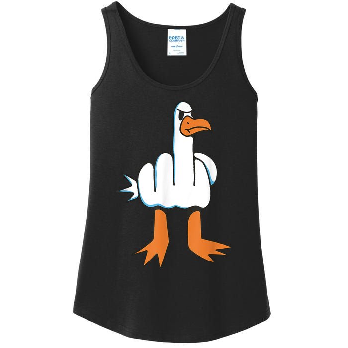 Funny Rude Seagull Ladies Essential Tank