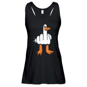 Funny Rude Seagull Ladies Essential Flowy Tank