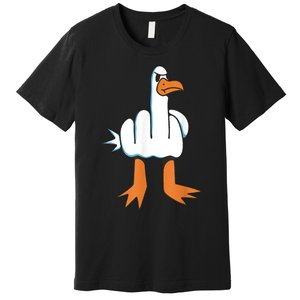 Funny Rude Seagull Premium T-Shirt