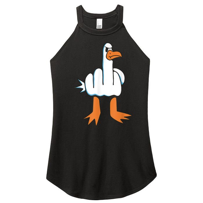 Funny Rude Seagull Women's Perfect Tri Rocker Tank