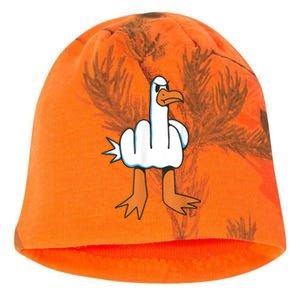 Funny Rude Seagull Kati - Camo Knit Beanie