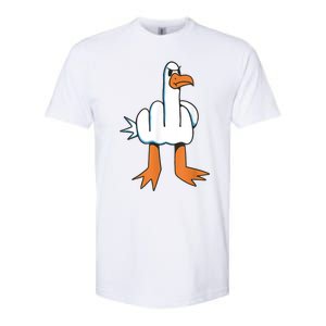 Funny Rude Seagull Softstyle CVC T-Shirt