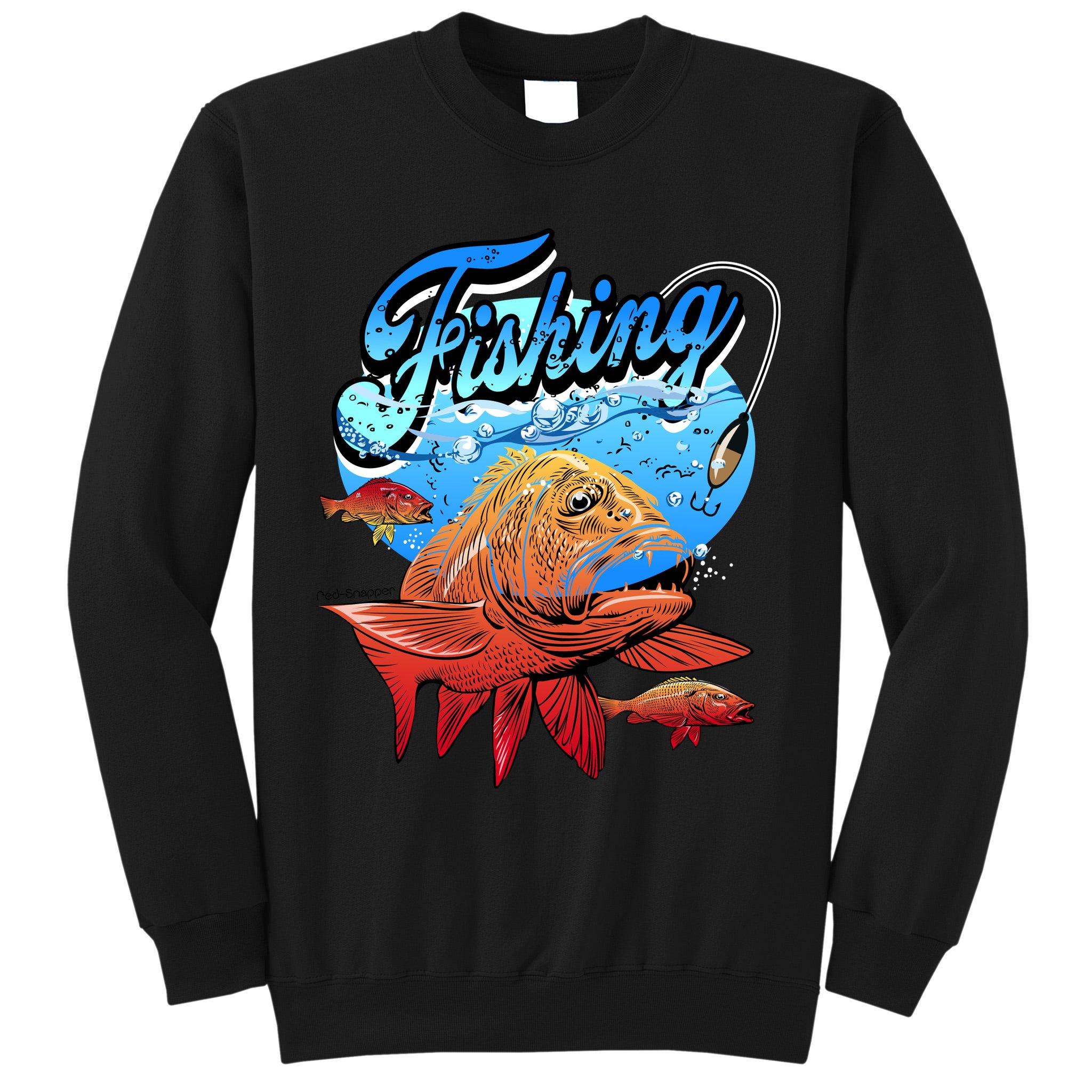 Fishing Red Snapper Tall Sweatshirt