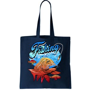 Fishing Red Snapper Tote Bag