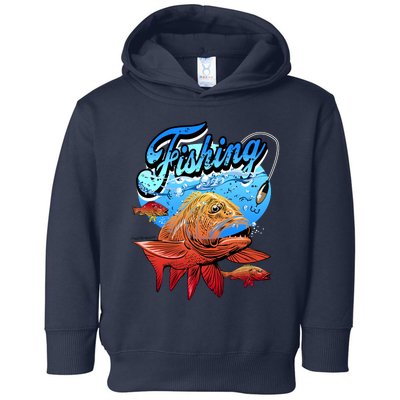 Fishing Red Snapper Toddler Hoodie