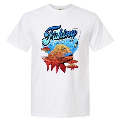 Fishing Red Snapper Garment-Dyed Heavyweight T-Shirt