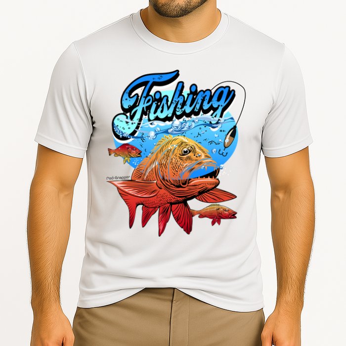 Fishing Red Snapper Cooling Performance Crew T-Shirt