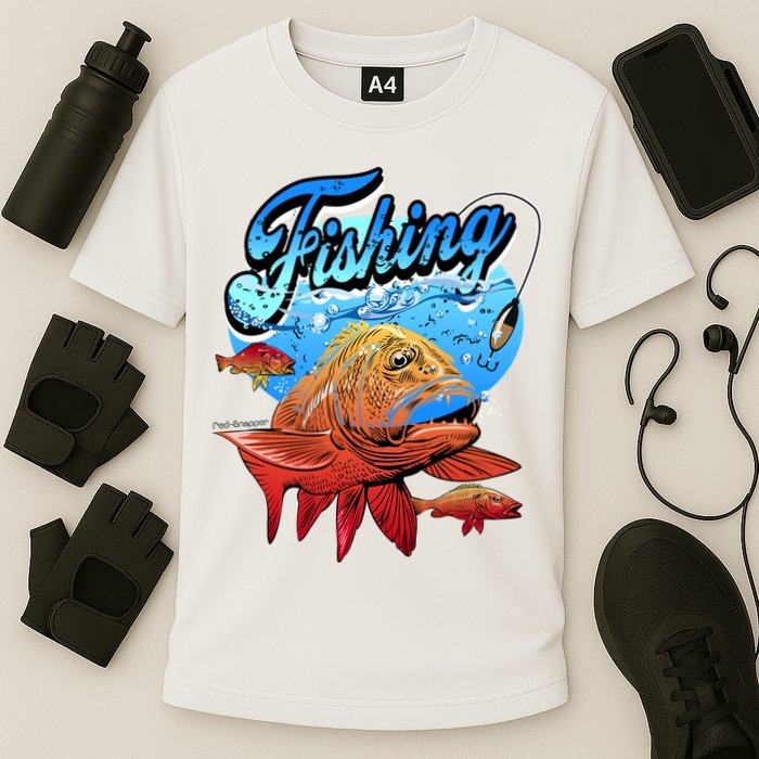 Fishing Red Snapper Cooling Performance Crew T-Shirt