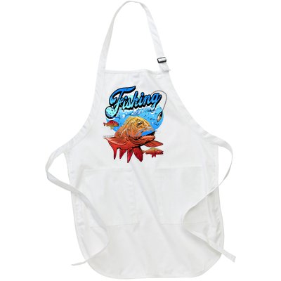 Fishing Red Snapper Full-Length Apron With Pockets