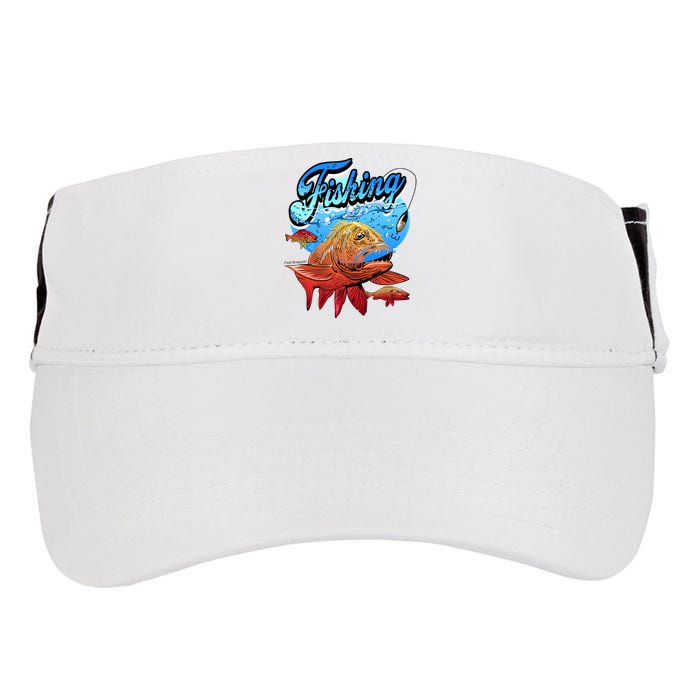 Fishing Red Snapper Adult Drive Performance Visor