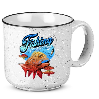 Fishing Red Snapper 15oz Campfire Ceramic Mug