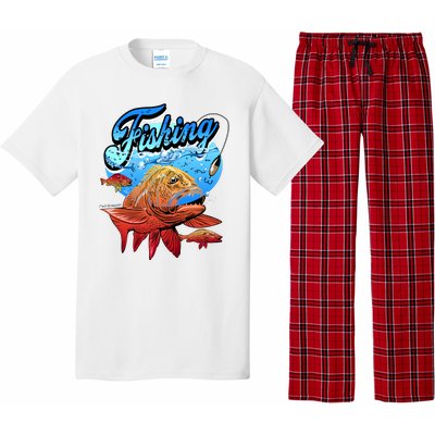 Fishing Red Snapper Pajama Set