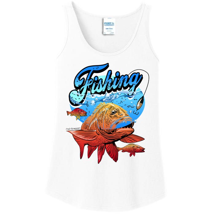 Fishing Red Snapper Ladies Essential Tank