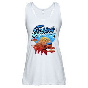 Fishing Red Snapper Ladies Essential Flowy Tank