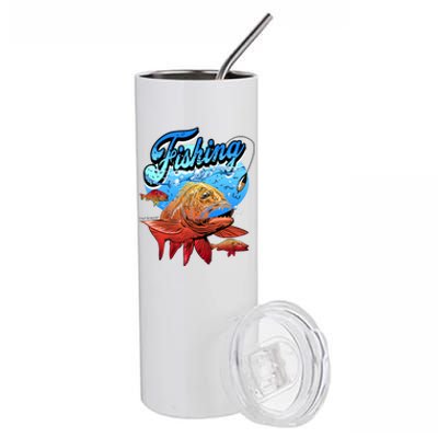 Fishing Red Snapper Stainless Steel Tumbler