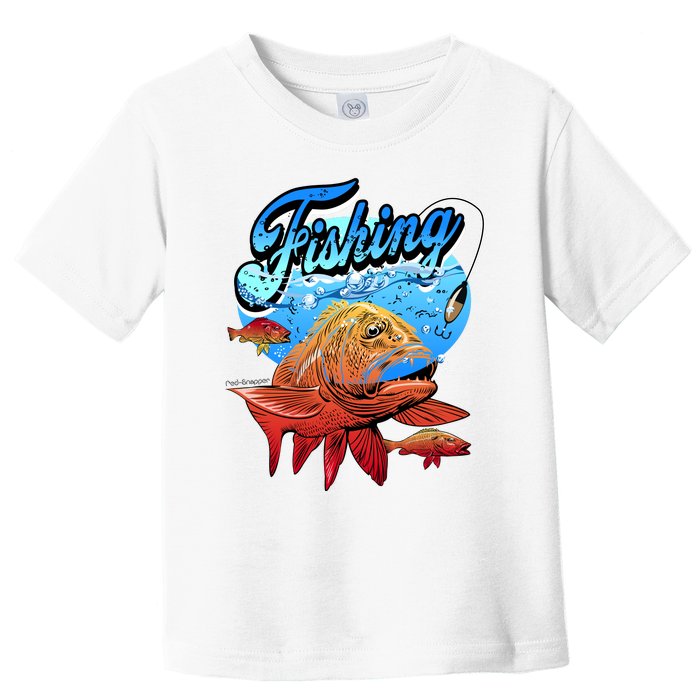 Fishing Red Snapper Toddler T-Shirt