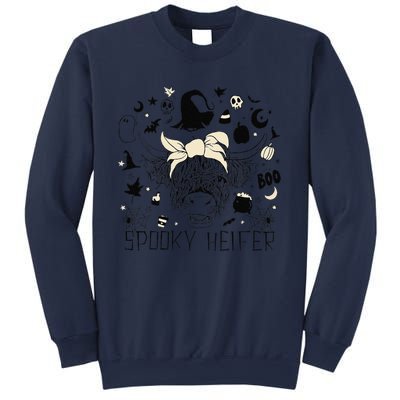 Funny Retro Spooky Heifer Scary Halloween Cow Costume Women Sweatshirt