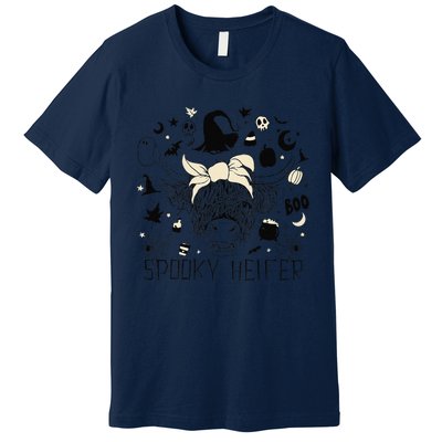 Funny Retro Spooky Heifer Scary Halloween Cow Costume Women Premium T-Shirt