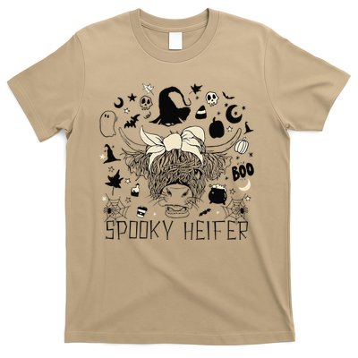 Funny Retro Spooky Heifer Scary Halloween Cow Costume Women T-Shirt