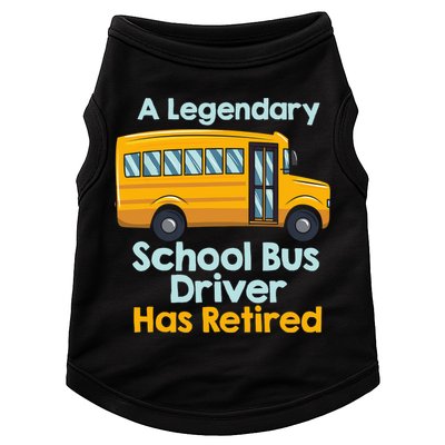 Funny Retired School Bus Driver - School Bus Retirement Doggie Tank
