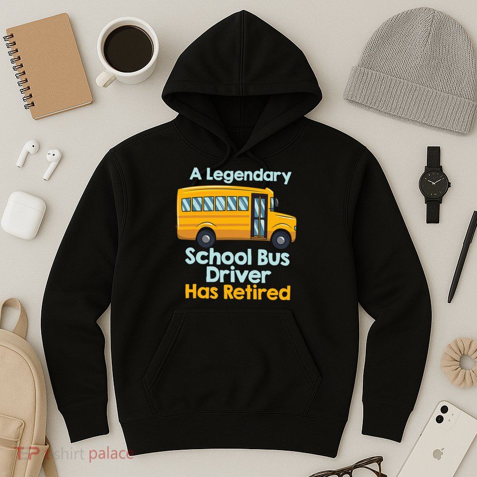 Funny Retired School Bus Driver - School Bus Retirement Hoodie