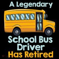 Funny Retired School Bus Driver - School Bus Retirement Button