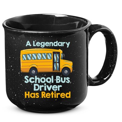 Funny Retired School Bus Driver - School Bus Retirement 15oz Campfire Ceramic Mug