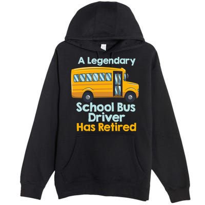 Funny Retired School Bus Driver - School Bus Retirement Premium Pullover Hoodie