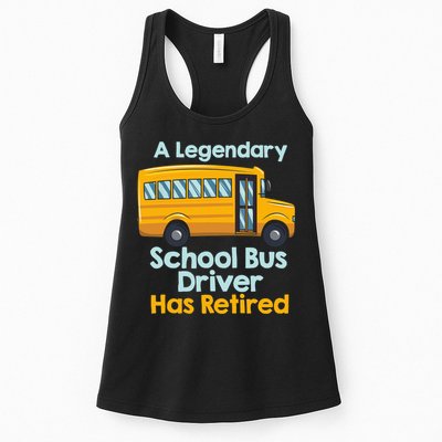 Funny Retired School Bus Driver - School Bus Retirement Womens Tank Top