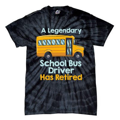 Funny Retired School Bus Driver - School Bus Retirement Tie-Dye T-Shirt