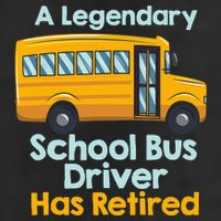 Funny Retired School Bus Driver - School Bus Retirement Golf Towel