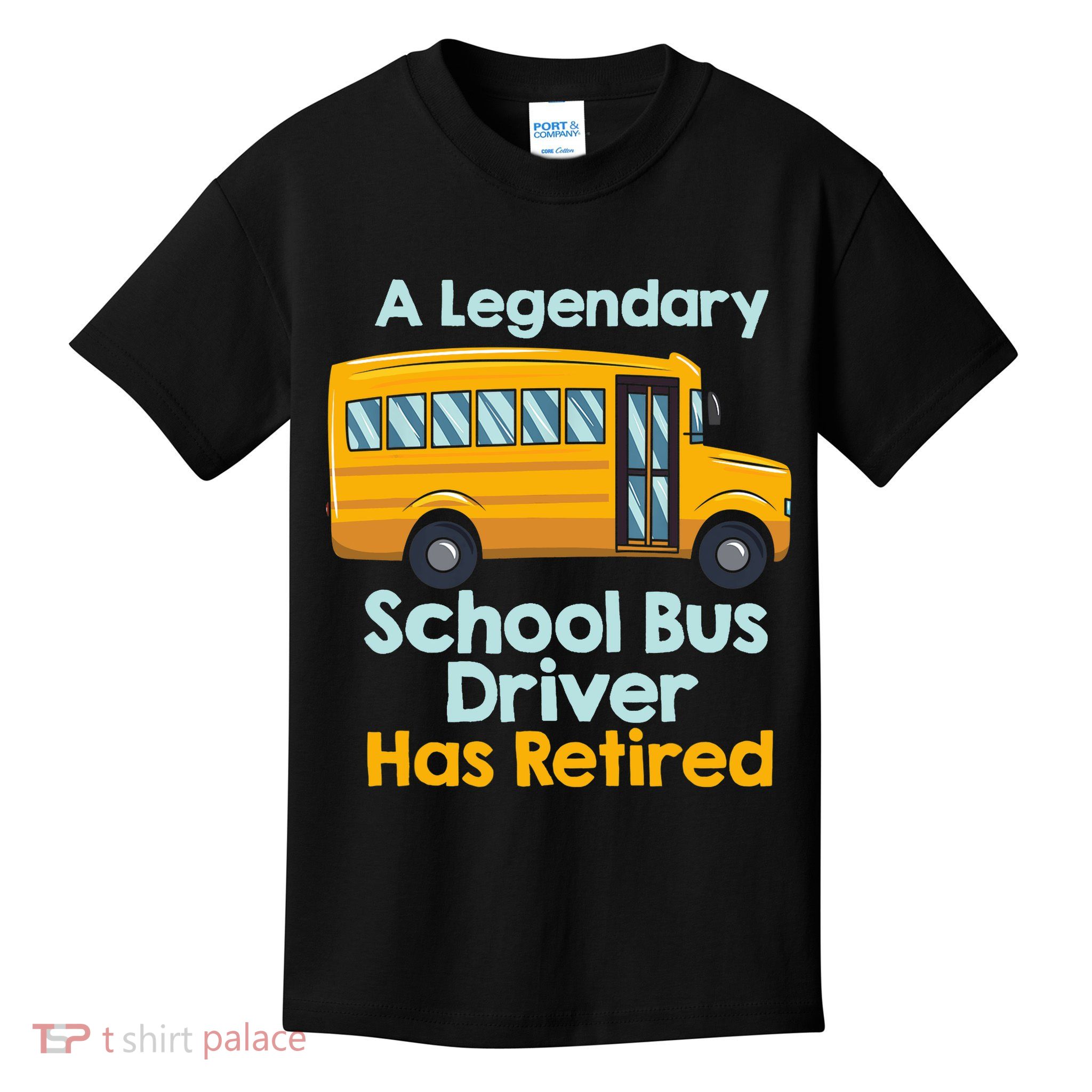 Funny Retired School Bus Driver - School Bus Retirement Kids T-Shirt