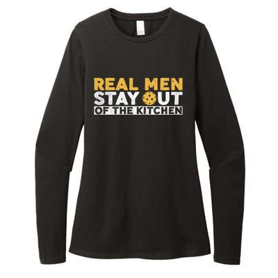 Funny Real Stay Out Of Kitchen Traditional Quote Gift Womens CVC Long Sleeve Shirt