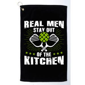 Funny Real Stay Out Of The Kitchen Pickleball Player Funny Gift Platinum Collection Golf Towel