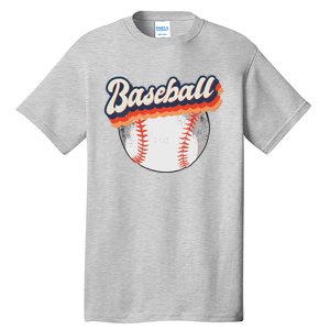 Fun Retro Style Baseball for Baseball Fans Tall T-Shirt