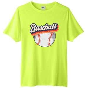 Fun Retro Style Baseball for Baseball Fans Tall Fusion ChromaSoft Performance T-Shirt