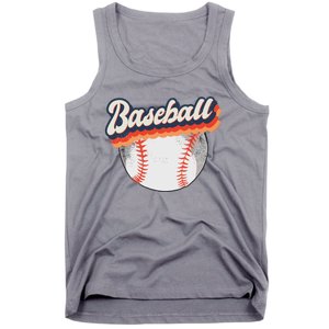 Fun Retro Style Baseball for Baseball Fans Tank Top