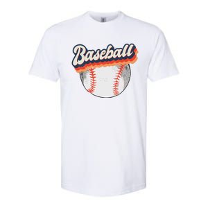 Fun Retro Style Baseball for Baseball Fans Softstyle CVC T-Shirt