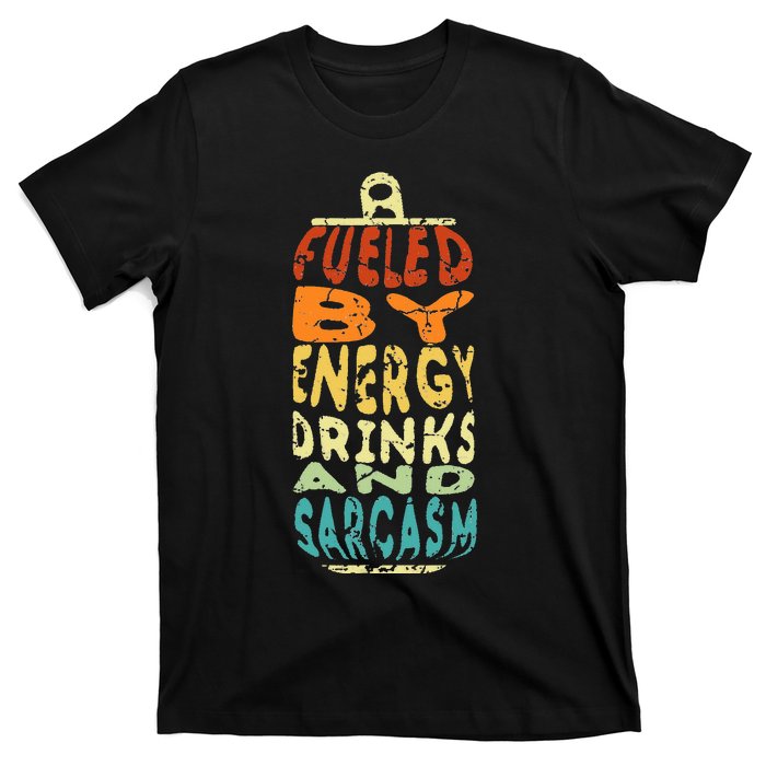 Funny Retro Sarcastic Energy Drink Caffeine Lover T-Shirt