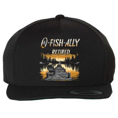 Fishing Retirement Saying Retired Fisherman Wool Snapback Cap