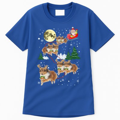 Funny Reindeer Sheltie Xmas Christmas Dog Lovers Gift Cute Gift Tall T-Shirt