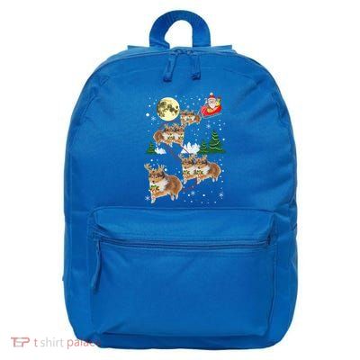 Funny Reindeer Sheltie Xmas Christmas Dog Lovers Gift Cute Gift 16 in Basic Backpack