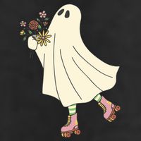 Floral Roller Skating Ghost Cool Comfort Performance Bucket Hat