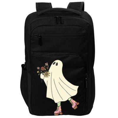 Floral Roller Skating Ghost Impact Tech Backpack