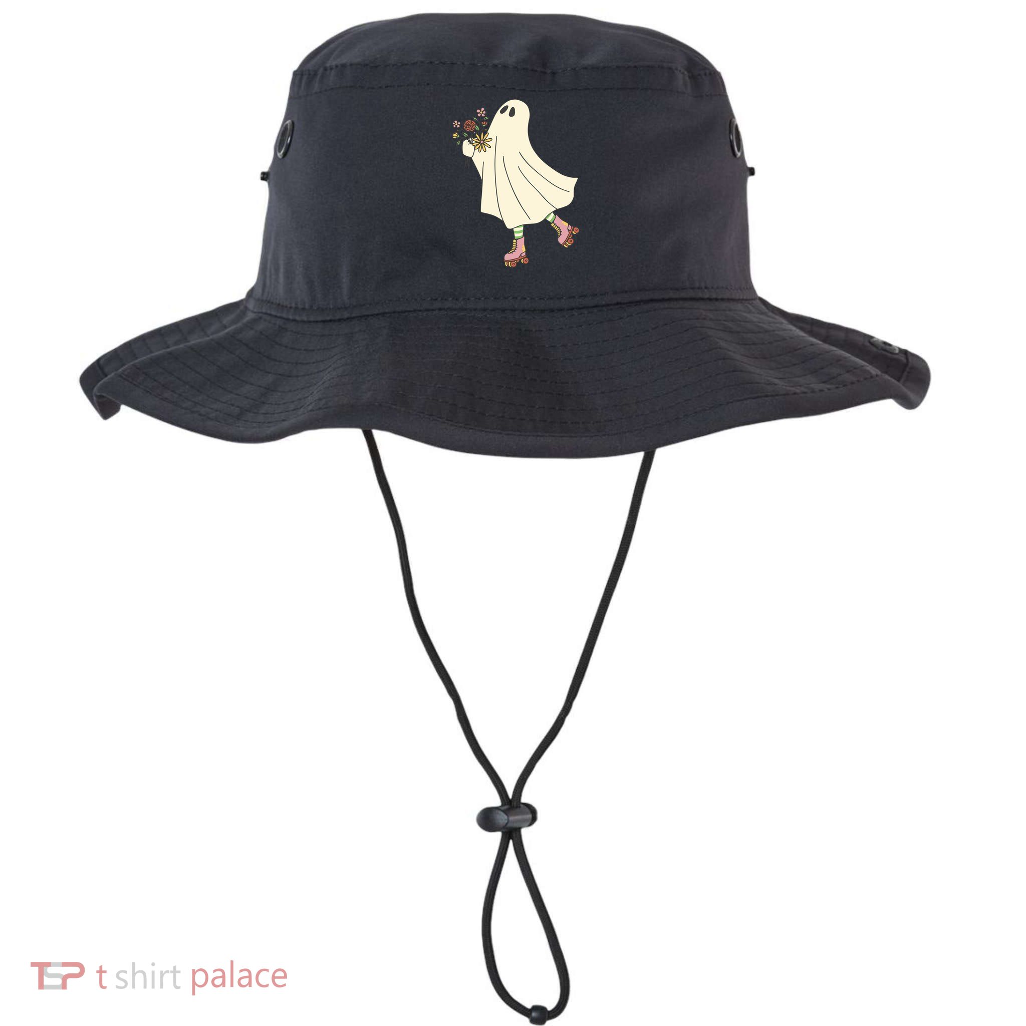 Floral Roller Skating Ghost Bucket Hat